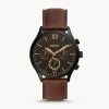 Wholesale 🔥 Fossil Men's Fenmore Midsize Multifunction, Black-Tone Stainless Steel ⌚ Watch 💯