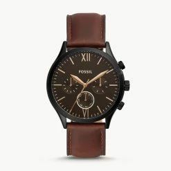 Wholesale 🔥 Fossil Men's Fenmore Midsize Multifunction, Black-Tone Stainless Steel ⌚ Watch 💯