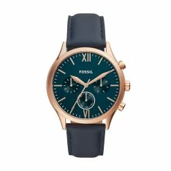 Cheap 😀 Fossil Men's Fenmore Midsize Multifunction, Blue-Tone Stainless Steel ⌚ Watch 😍