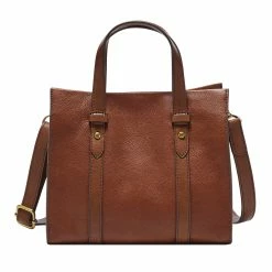 Promo βοΈ Fossil π© Women's Kingston Leather Satchel Bag π₯