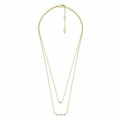 Cheapest 😍 Fossil 👩 Women's Hazel Gold-Tone Brass Multi Strand Necklace 😀