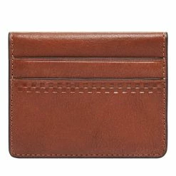 Budget 🎉 Fossil Men Gregg Leather Card Case 🔥