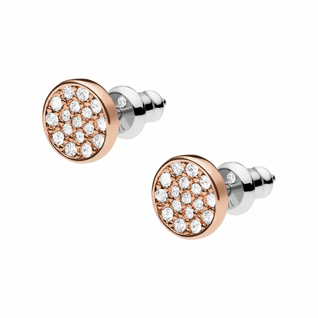 Promo π Fossil Earring π© Women's Rose Gold Brass Stud Earring π 4 Promo π Fossil Earring π© Women's Rose Gold Brass Stud Earring π - Image 2