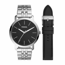Flash Sale 🤩 Fossil Men's Luther Three-Hand, Stainless Steel ⌚ Watch 🛒