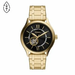 Hot Sale ✔️ Fossil Men's Fenmore Automatic, Gold-Tone Stainless Steel ⌚ Watch 🔥
