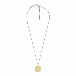 Outlet 🧨 Fossil Men's Sawyer Two-Tone Stainless Steel Snake Pendant Necklace ⭐