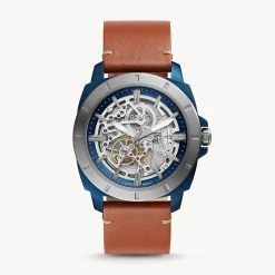 Hot Sale 😉 Fossil Men's Privateer Sport Automatic, Blue-Tone Stainless Steel ⌚ Watch ✨