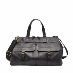 Buy 🔔 Fossil Men's Miles Leather Duffle 🎉