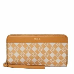 Cheap ❤️ Fossil 👩 Women's Jori Jacquard Zip Clutch 👏