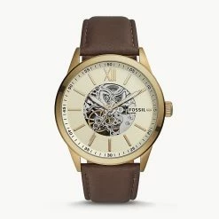 Top 10 😍 Fossil Men's Flynn Automatic, Gold-Tone Stainless Steel ⌚ Watch ⌛