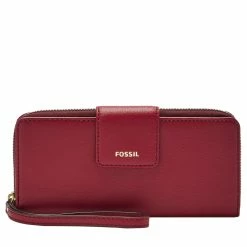 Best Sale π€© Fossil π© Women's Madison Leather Zip Clutch β