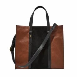 Discount 🌟 Fossil 👩 Women's Kingston Suede Leather Tote 💯