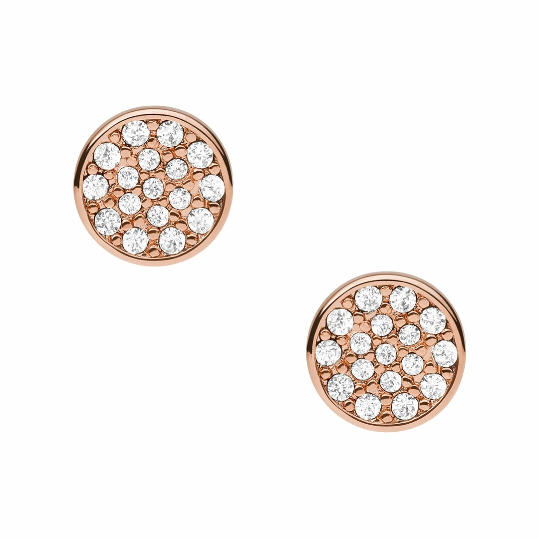 Promo π Fossil Earring π© Women's Rose Gold Brass Stud Earring π 3 Promo π Fossil Earring π© Women's Rose Gold Brass Stud Earring π