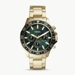 Deals ✨ Fossil Men's Bannon Multifunction, Gold-Tone Stainless Steel ⌚ Watch 🌟