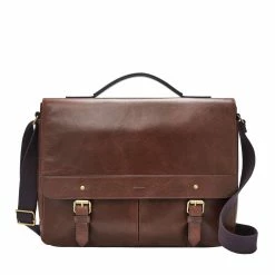 Promo ✨ Fossil Men's Miles Leather Messenger 🥰