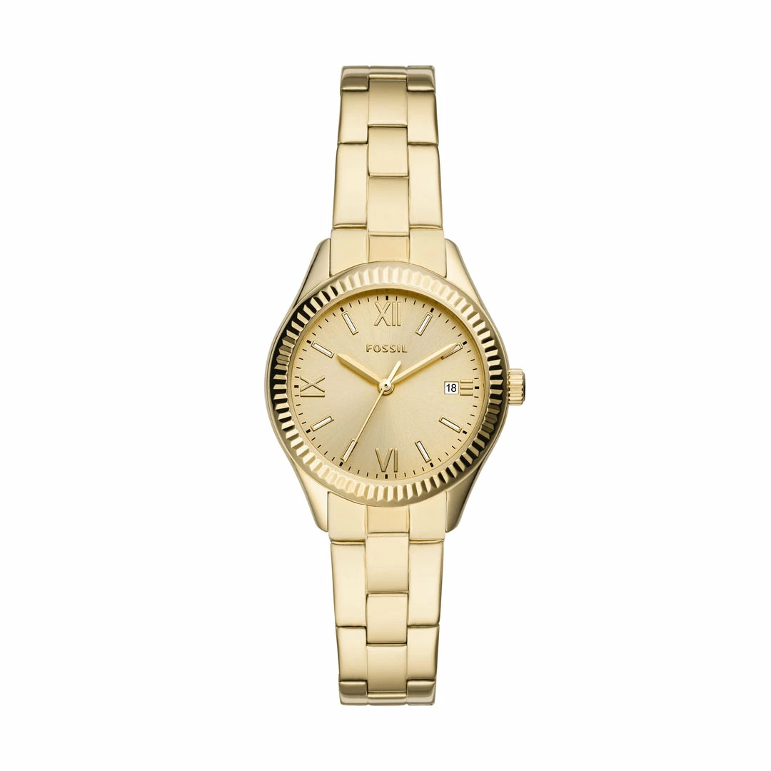 Buy π Fossil π© Women's Rye Three-Hand Date, Gold-Tone Stainless Steel β Watch π 3 Buy π Fossil π© Women's Rye Three-Hand Date, Gold-Tone Stainless Steel β Watch π