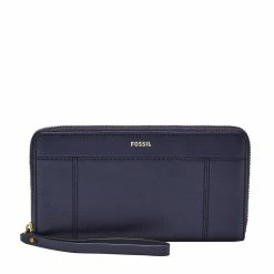 Best Sale 🤩 Fossil 👩 Women's Jori Leather Zip Clutch ⌛