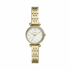 Brand new 👍 Fossil 👩 Women's Tillie Mini Three-Hand, Gold-Tone Stainless Steel ⌚ Watch 💯