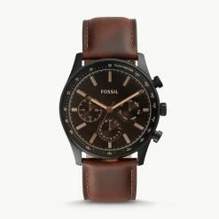 Promo 🔥 Fossil Men's Sullivan Multifunction, Black-Tone Stainless Steel ⌚ Watch 🌟