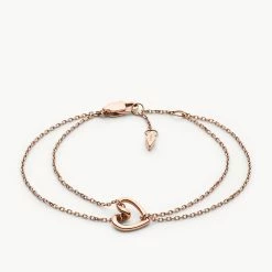 Best Pirce π Fossil π© Women's Rose Gold Stainless Steel Chain Bracelet π