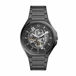 Wholesale ✨ Fossil Men's Evanston Automatic, Black-Tone Stainless Steel ⌚ Watch 🌟